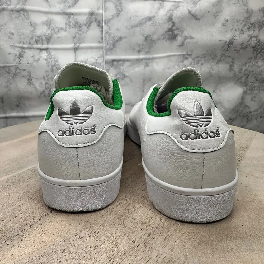 Adidas Stan Smith Men’s 11 White Green Leather Sneakers Classic Clean EVV 791002 - Picture 8 of 12